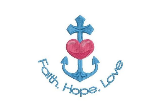 Faith Hope Love Embroidery Design