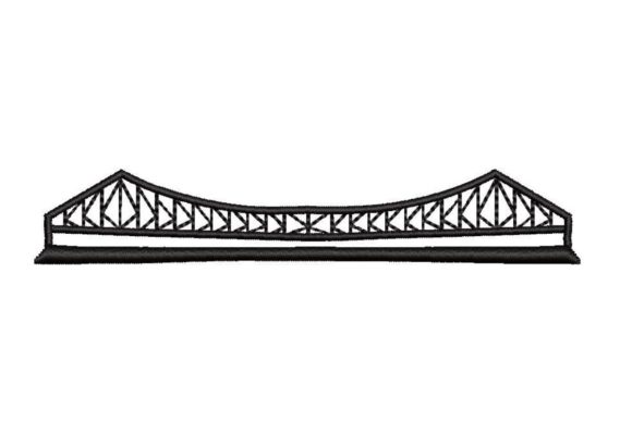 Howrah Bridge Embroidery Design