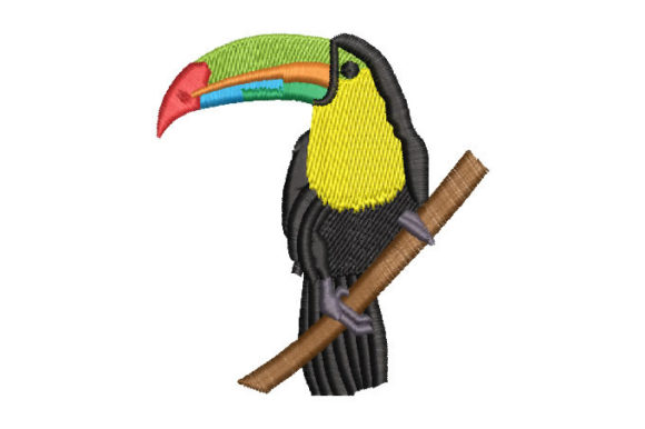 Toucan Tropical Animal Embroidery Design